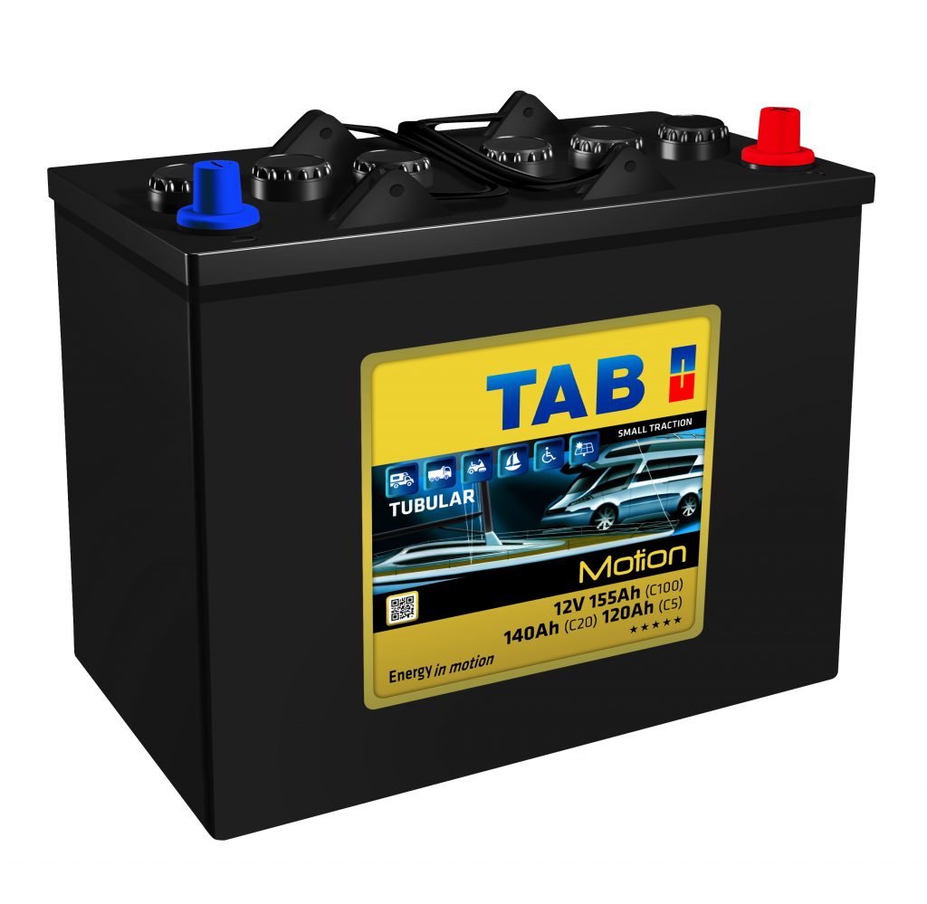La batería TAB Motion Tubular es una batería inundada de semi-tracción con placas tubulares positivas.